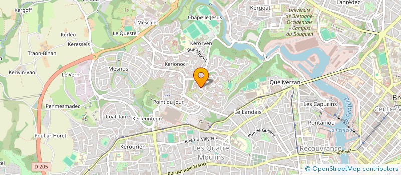 localisation de l'entreprise ENSEMBLE VOCAL DE BREST à BREST