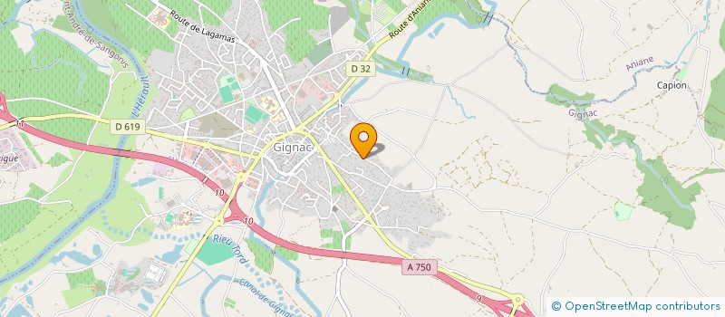 localisation de l'entreprise ENSEMBLE VOCAL DE GIGNAC  GIGNAC