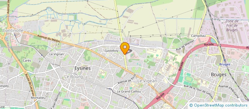 localisation de l'entreprise ENSEMBLE VOCAL DE LA DAAT à EYSINES