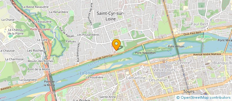 localisation de l'entreprise ENSEMBLE VOCAL DE LA PERRAUDIERE  SAINT CYR SUR LOIRE