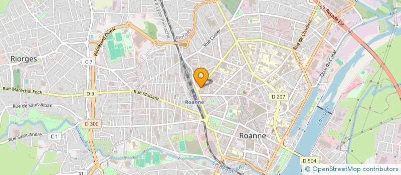 localisation de l'entreprise ENSEMBLE VOCAL DE ROANNE à ROANNE
