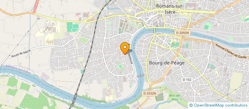 localisation de l'entreprise ENSEMBLE VOCAL DE ROMANS  ROMANS-SUR-ISERE