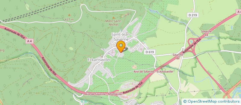 localisation de l'entreprise ENSEMBLE VOCAL DE SAVERNE  SAINT-JEAN-SAVERNE