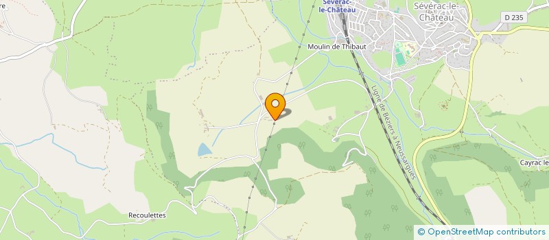 localisation de l'entreprise ENSEMBLE VOCAL DU CAUSSE  SEVERAC D'AVEYRON