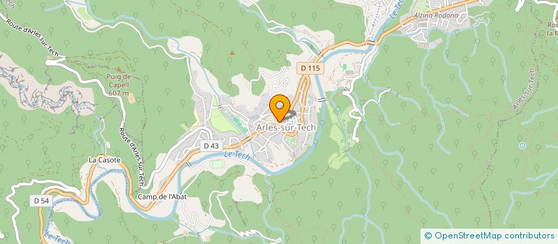 localisation de l'entreprise ENSEMBLE VOCAL DU HAUT VALLESPIR  ARLES-SUR-TECH