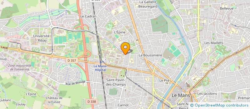 localisation de l'entreprise ENSEMBLE VOCAL DU MAINE  LE MANS