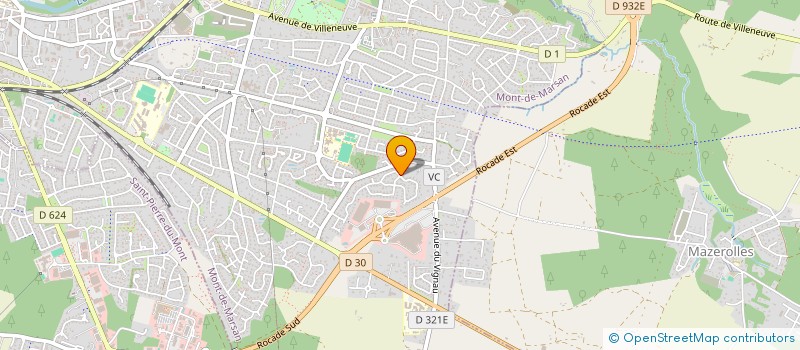 localisation de l'entreprise ENSEMBLE VOCAL DU MARSAN  MONT-DE-MARSAN