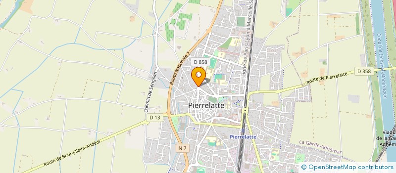 localisation de l'entreprise ENSEMBLE VOCAL DU ROCHER à PIERRELATTE