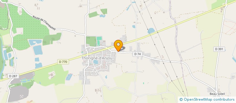 localisation de l'entreprise ENSEMBLE VOCAL DU VAL DE LOIRE  BOUCHEMAINE