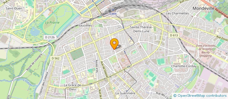 localisation de l'entreprise ENSEMBLE VOCAL ESPERACANTO à CAEN