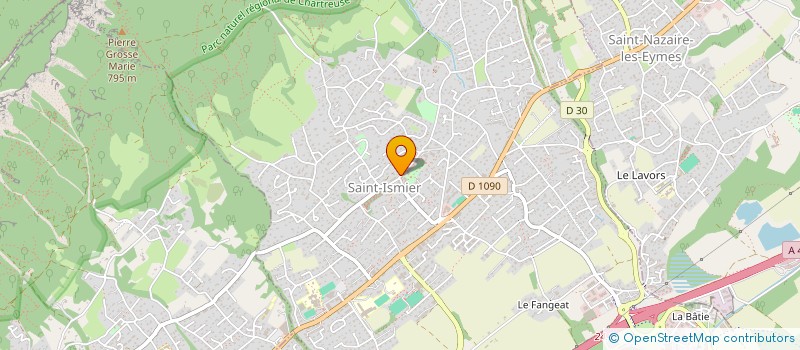 localisation de l'entreprise ENSEMBLE VOCAL ET INSTRUMENTAL DAUPHINELLE  SAINT-ISMIER