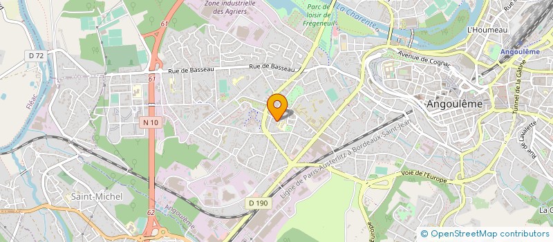 localisation de l'entreprise ENSEMBLE VOCAL ET INSTRUMENTAL GOSSES D ANGOULEME AMADEUS à ANGOULEME