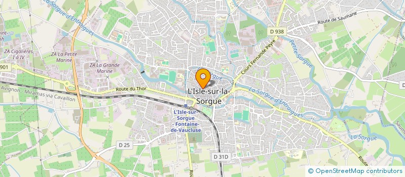 localisation de l'entreprise ENSEMBLE VOCAL ET INSTRUMENTAL LAETITIA-IN-MUSICA  L'ISLE-SUR-LA-SORGUE