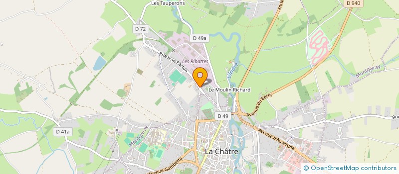 localisation de l'entreprise ENSEMBLE VOCAL FILENT LES NOTES à MONTGIVRAY