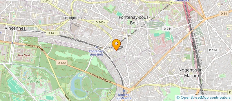 localisation de l'entreprise ENSEMBLE VOCAL FRANCAIS à FONTENAY-SOUS-BOIS