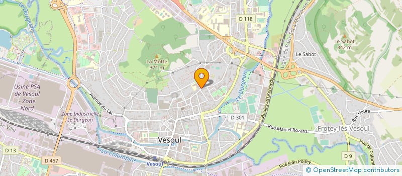 localisation de l'entreprise ENSEMBLE VOCAL GAUDEAMUS  VESOUL