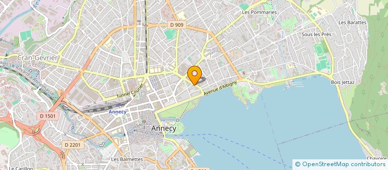 localisation de l'entreprise ENSEMBLE VOCAL HEINRICH SCHUTZ  ANNECY