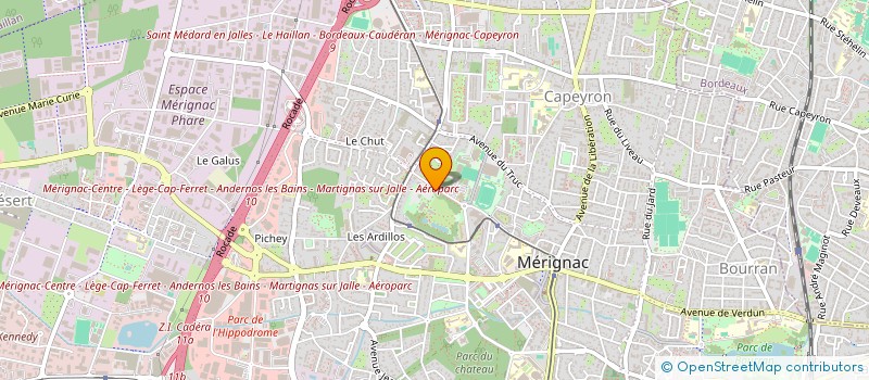 localisation de l'entreprise ENSEMBLE VOCAL HEMIOLE à MERIGNAC
