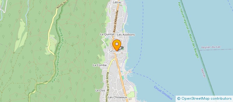 localisation de l'entreprise ENSEMBLE VOCAL L AIR DU TEMPS  SEVRIER