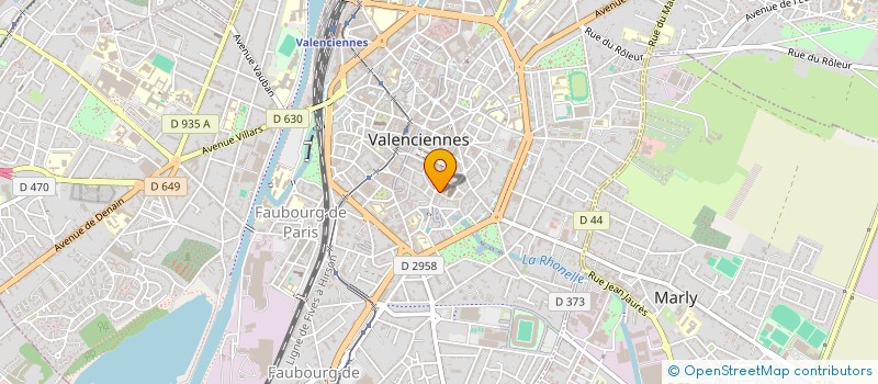 localisation de l'entreprise ENSEMBLE VOCAL LA CHAPELLE DU HAINAUT à VALENCIENNES