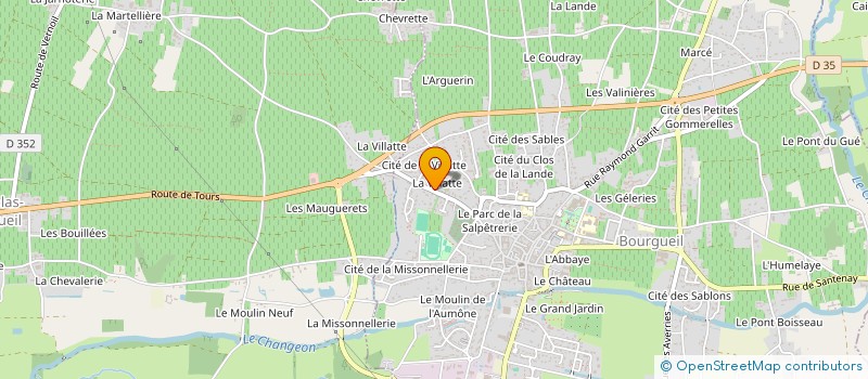 localisation de l'entreprise ENSEMBLE VOCAL LE TOURDION à BOURGUEIL