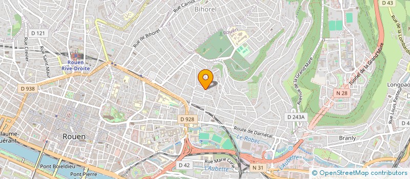 localisation de l'entreprise ENSEMBLE VOCAL LES AFFINITES à ROUEN