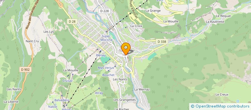 localisation de l'entreprise ENSEMBLE VOCAL LES BALADINS  MORZINE