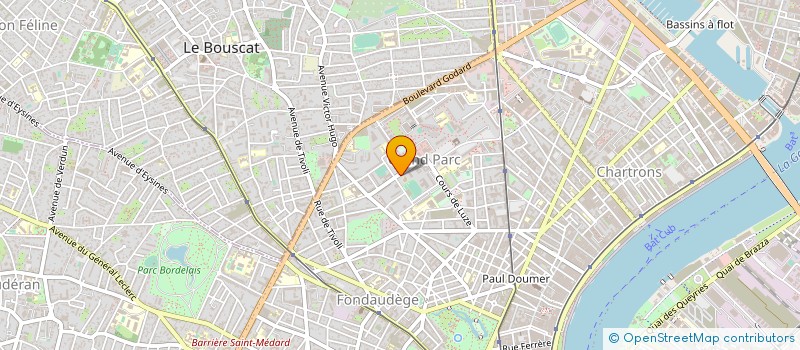 localisation de l'entreprise ENSEMBLE VOCAL MARTENOT à BORDEAUX