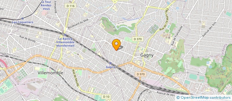 localisation de l'entreprise ENSEMBLE VOCAL PARIS CONSORT  GAGNY