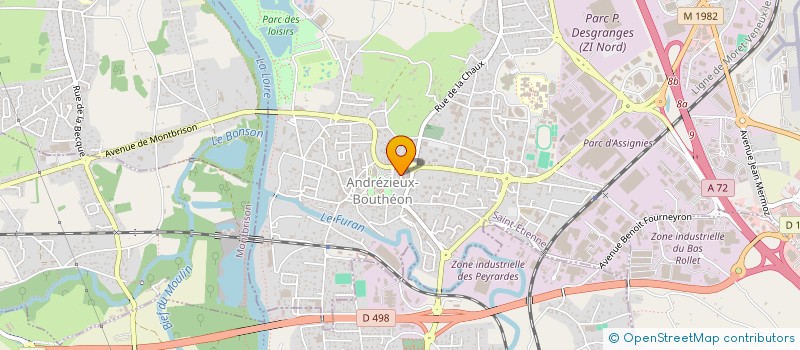 localisation de l'entreprise ENSEMBLE VOCAL PLEIN CHANT  BONSON