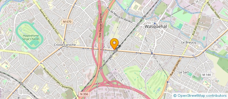 localisation de l'entreprise ENSEMBLE VOCAL QUARTZ à WASQUEHAL