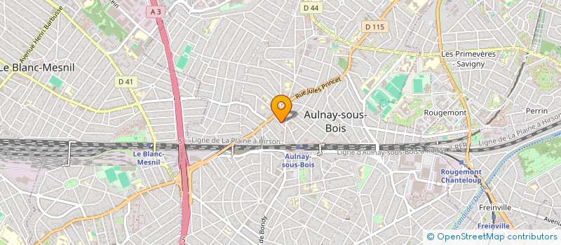 localisation de l'entreprise ENSEMBLE VOCAL ROY DE CHOEUR à AULNAY-SOUS-BOIS