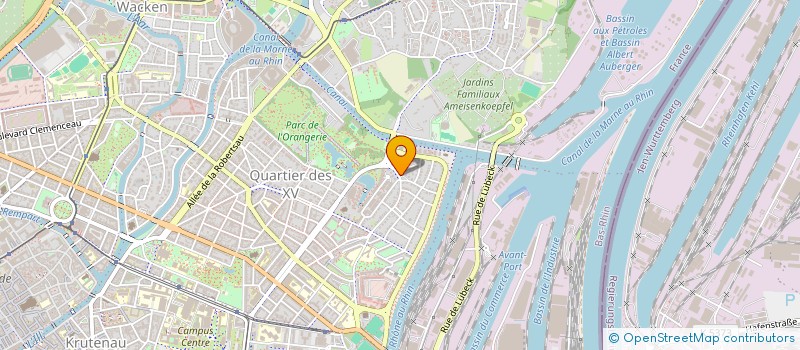 localisation de l'entreprise ENSEMBLE VOCAL SYNADELPHE à STRASBOURG