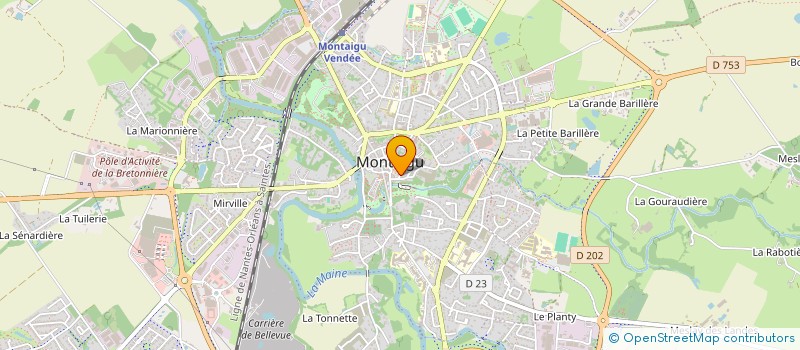 localisation de l'entreprise ENSEMBLE VOCAL TERRES DE MONTAIGU à MONTAIGU-VENDEE