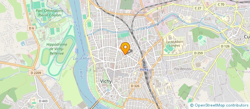 localisation de l'entreprise ENSEMBLIER POUR LA QUALIF.L INNOV.PROFES à VICHY