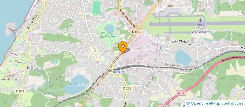 localisation de l'entreprise ENSENAT COACHING BIARRITZ  BIARRITZ