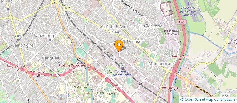 localisation de l'entreprise ENSENAT L & M  TOULOUSE