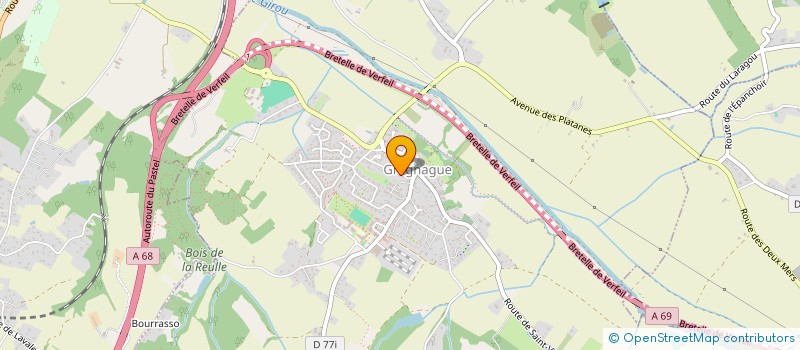 localisation de l'entreprise ENSENAT PEINTURE  GRAGNAGUE