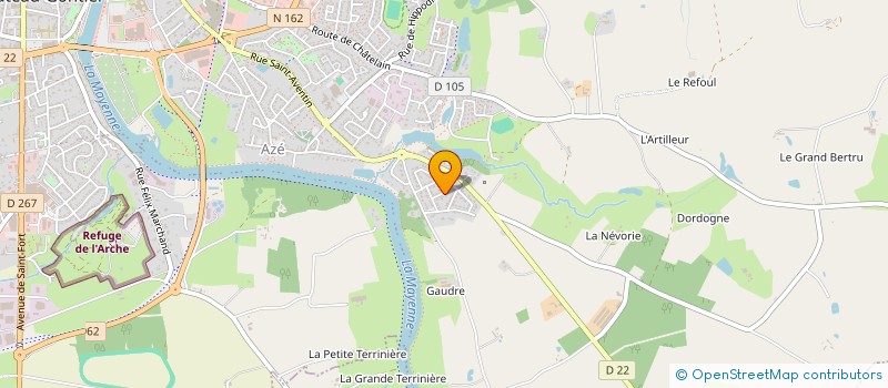 localisation de l'entreprise ENSENT  CHATEAU-GONTIER-SUR-MAYENNE