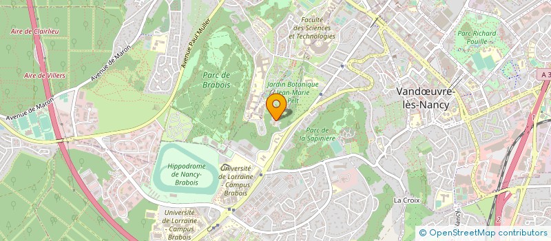 localisation de l'entreprise ENSG JUNIOR CONSEILS ET ETUDES à VANDŒUVRE-LES-NANCY