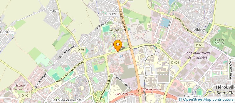 localisation de l'entreprise ENSICAEN ALUMNI - ASSOCIATION DES DIPLOMES DE L'ENSICAEN  CAEN
