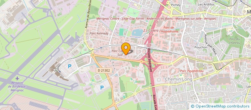 localisation de l'entreprise ENSIO SUD  MERIGNAC