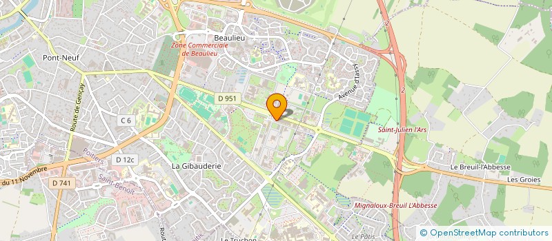 localisation de l'entreprise ENSIPINGOUIN  POITIERS