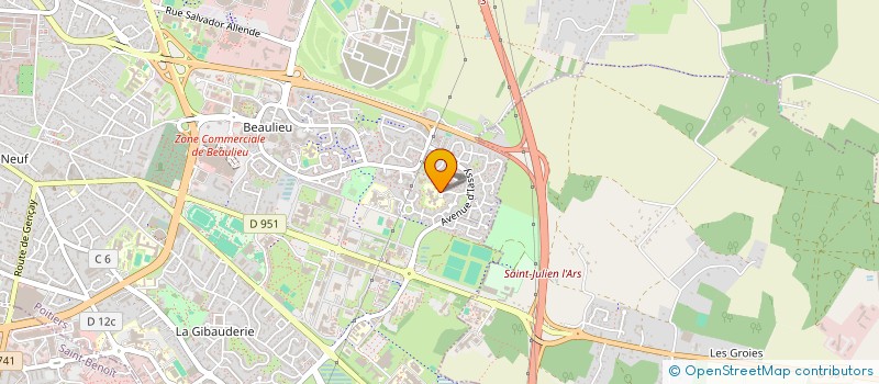 localisation de l'entreprise ENSIPOWER à POITIERS