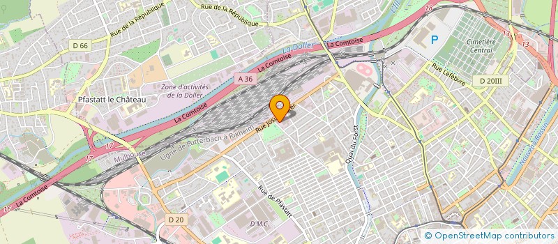 localisation de l'entreprise ENSISER  MULHOUSE