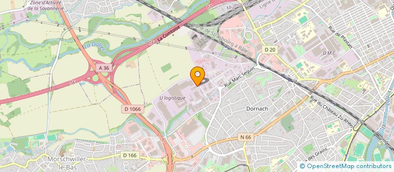 localisation de l'entreprise ENSISHEIM DISTRIBUTION  ENSISHEIM