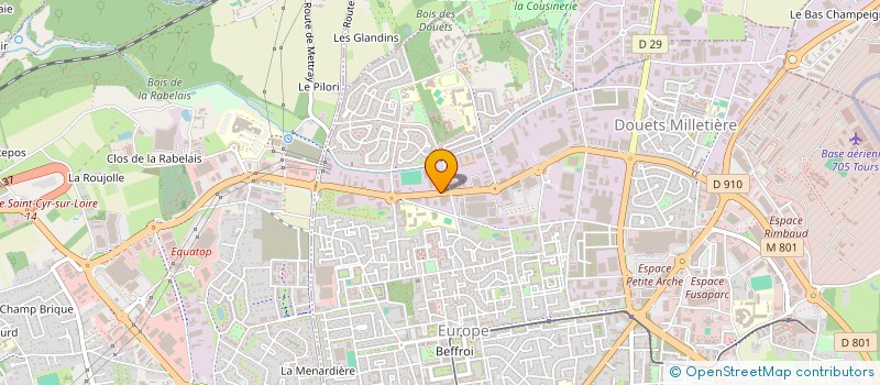 localisation de l'entreprise ENSIVAL FRANCE S A R L  TOURS