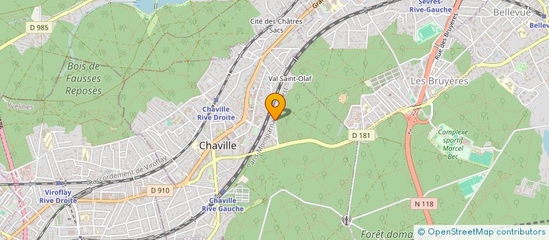 localisation de l'entreprise ENSO à CHAVILLE