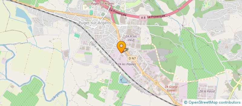 localisation de l'entreprise ENSO LES MAURES INVEST  PUGET-SUR-ARGENS