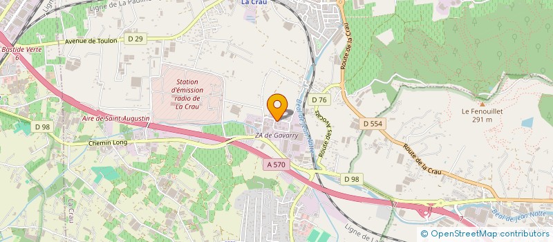 localisation de l'entreprise ENSO-MEDITERRANEE BENNES SERVICES  LA CRAU